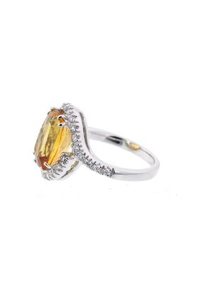 JOAILLERIE CRESUS Bague Composition Citrine et Diamants