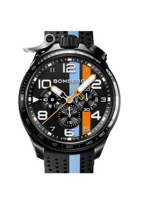 BOMBERG Bolt-68 Racing Light Blue Stripe