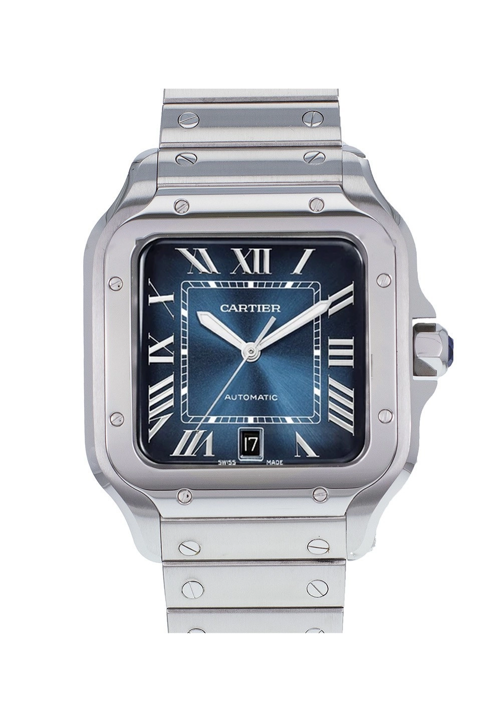 CARTIER Santos 4072 Occasion Montre Acier Cresus