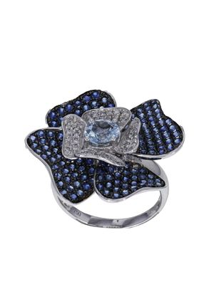 JOAILLERIE CRESUS Bague Composition Fleur de Saphirs