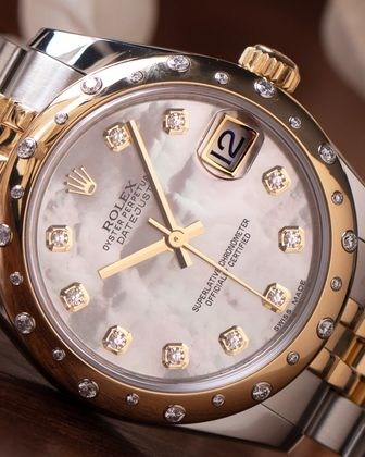 ROLEX DateJust Diamants Mother of Pearl