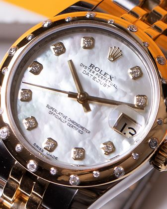 ROLEX DateJust Diamants Mother of Pearl