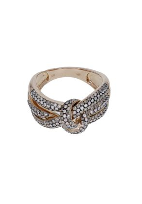 JOAILLERIE CRESUS Bague Composition Diamants Chocolat