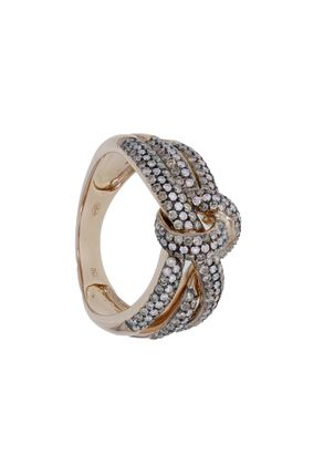 JOAILLERIE CRESUS Bague Composition Diamants Chocolat