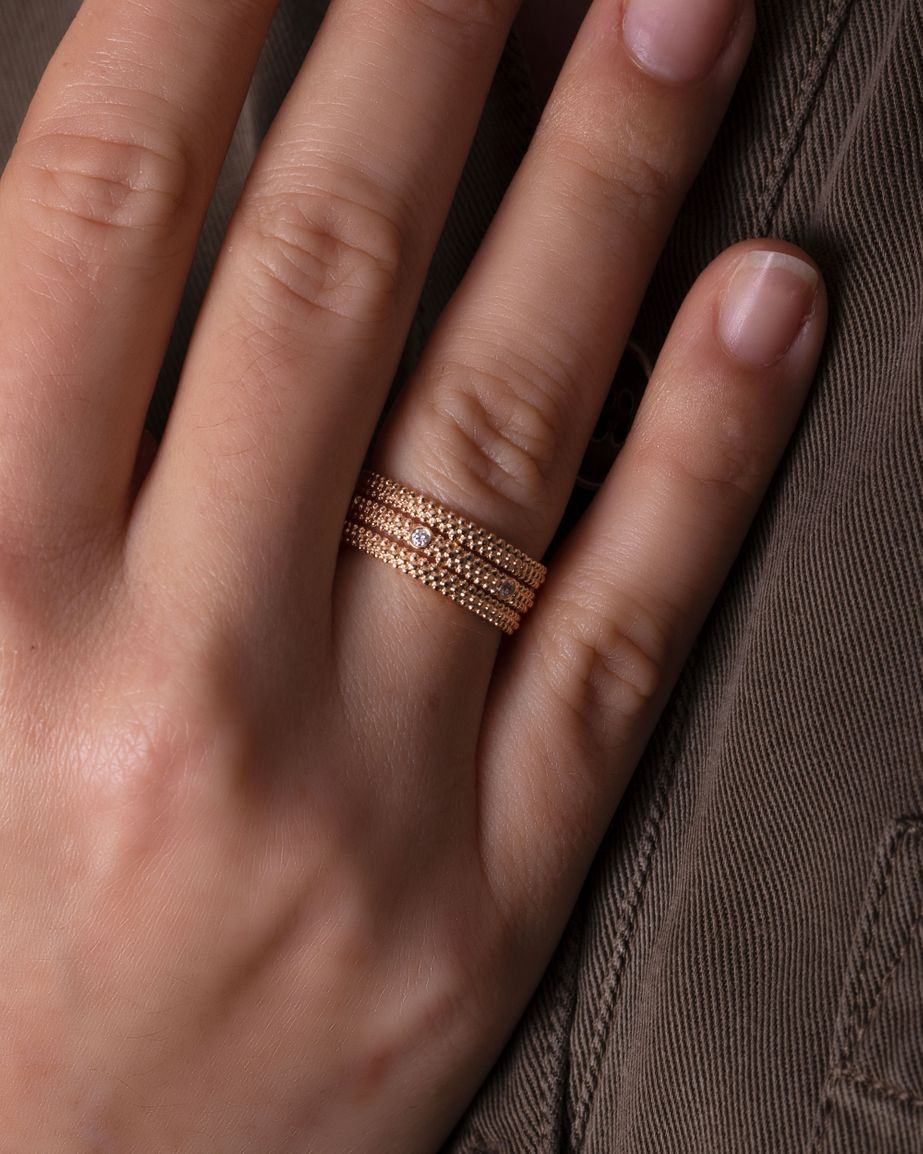 Bagues MAUBOUSSIN Le Premier Jour Bagues occasion Or Rose Cresus