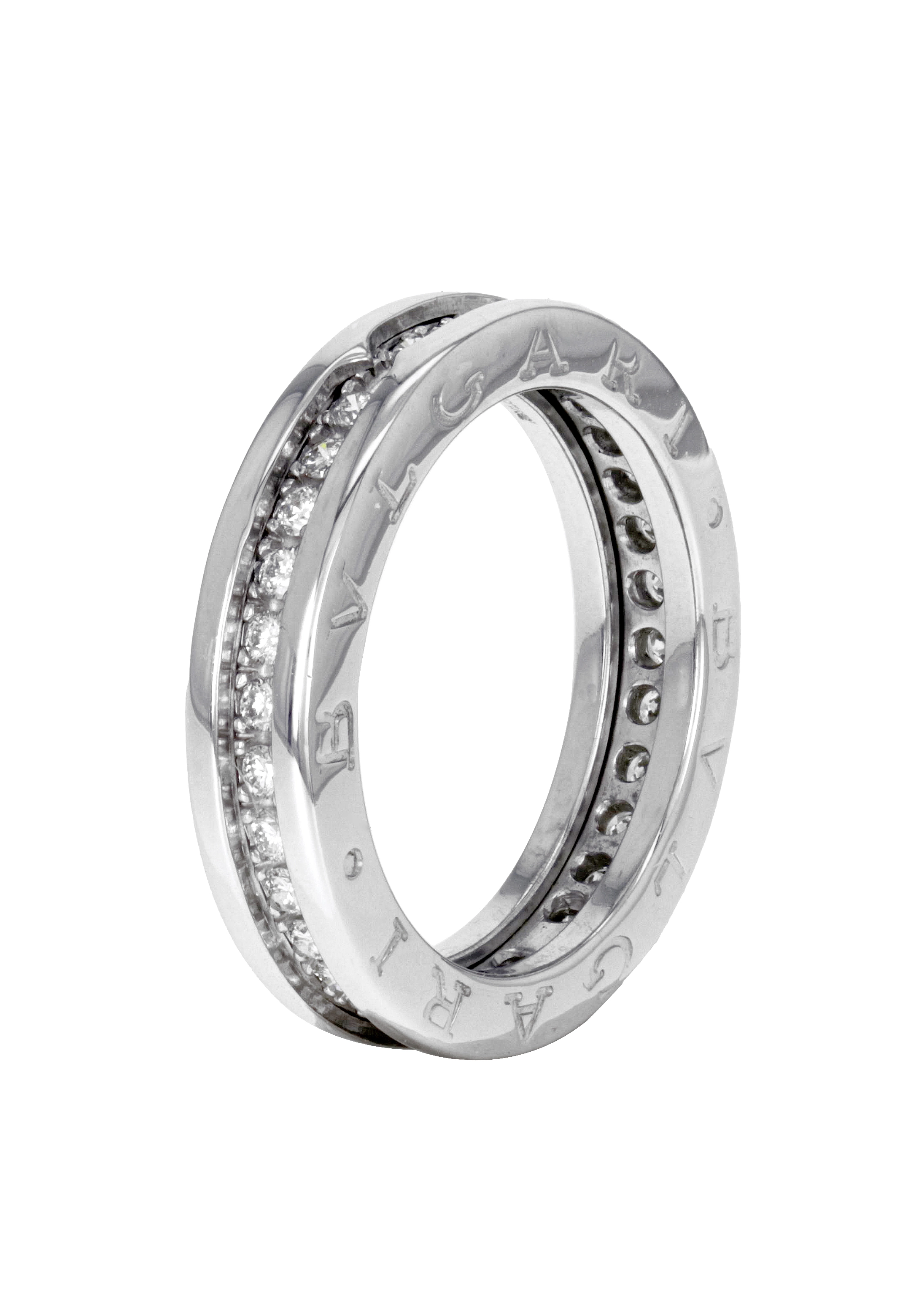 Silver Ring Bague Bulgari B Zero1 Diamant Bague Bulgari Prix Algerie  Diamond Ring With Band Made