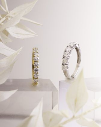 JOAILLERIE CRESUS Alliance Demi tour Diamants