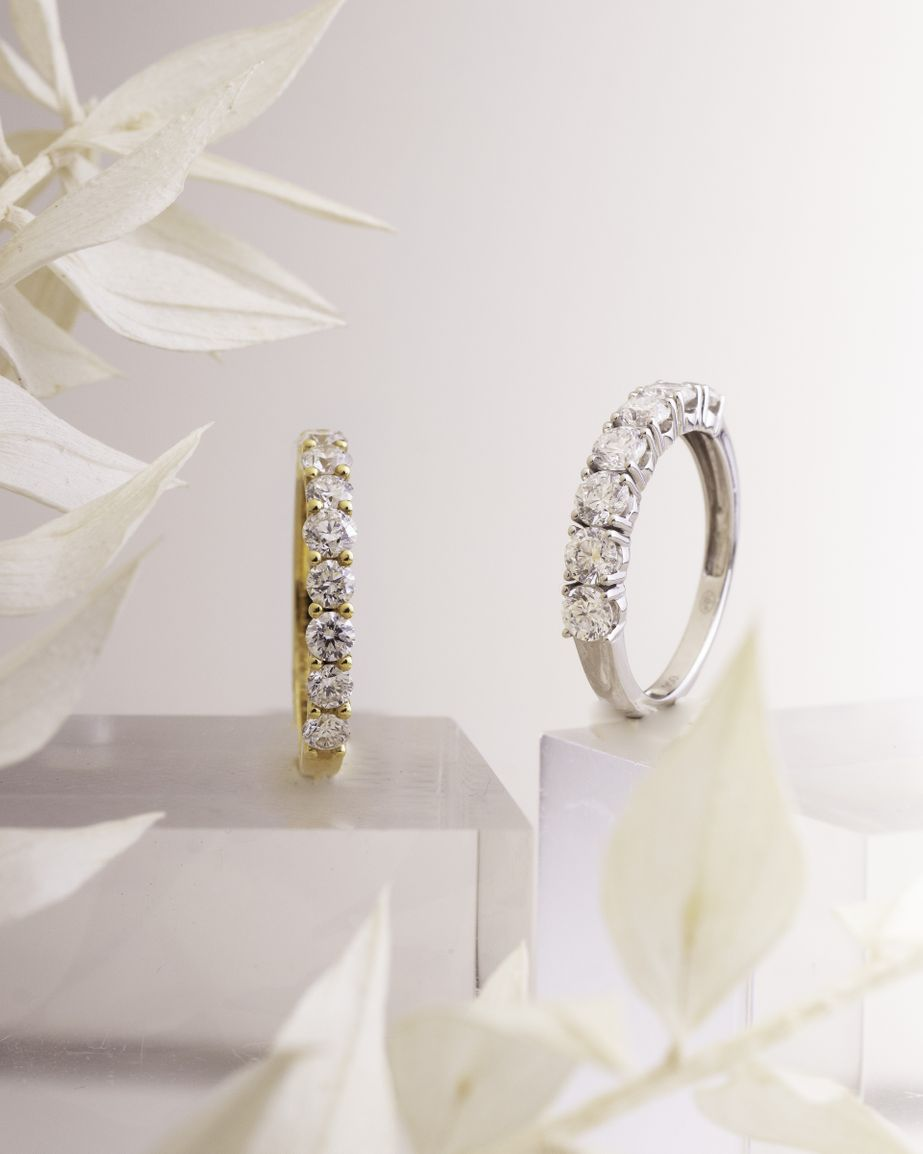 JOAILLERIE CRESUS Alliance Demi tour Diamants
