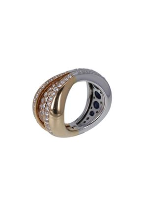 JOAILLERIE CRESUS Bague Composition Saphirs et Diamants
