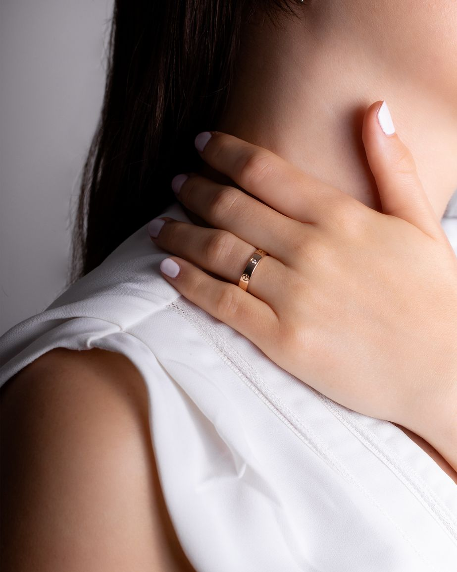 Bagues CARTIER Alliance Love Bagues occasion Or Rose Cresus