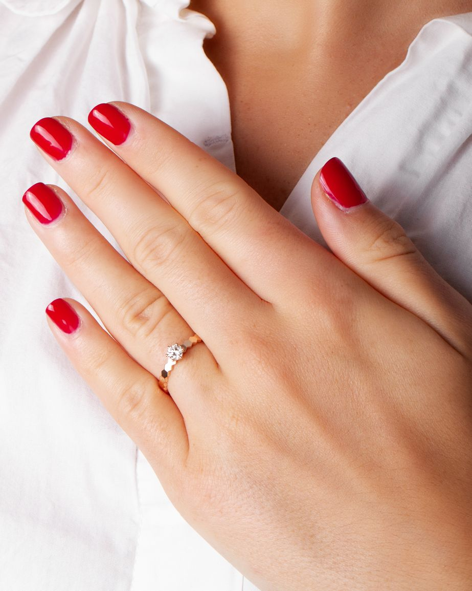 Bagues CHAUMET Bee my Love Bagues occasion Or Rose 750/1000 Cresus