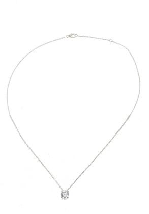 JOAILLERIE CRESUS Collier 4 griffes 1 ct