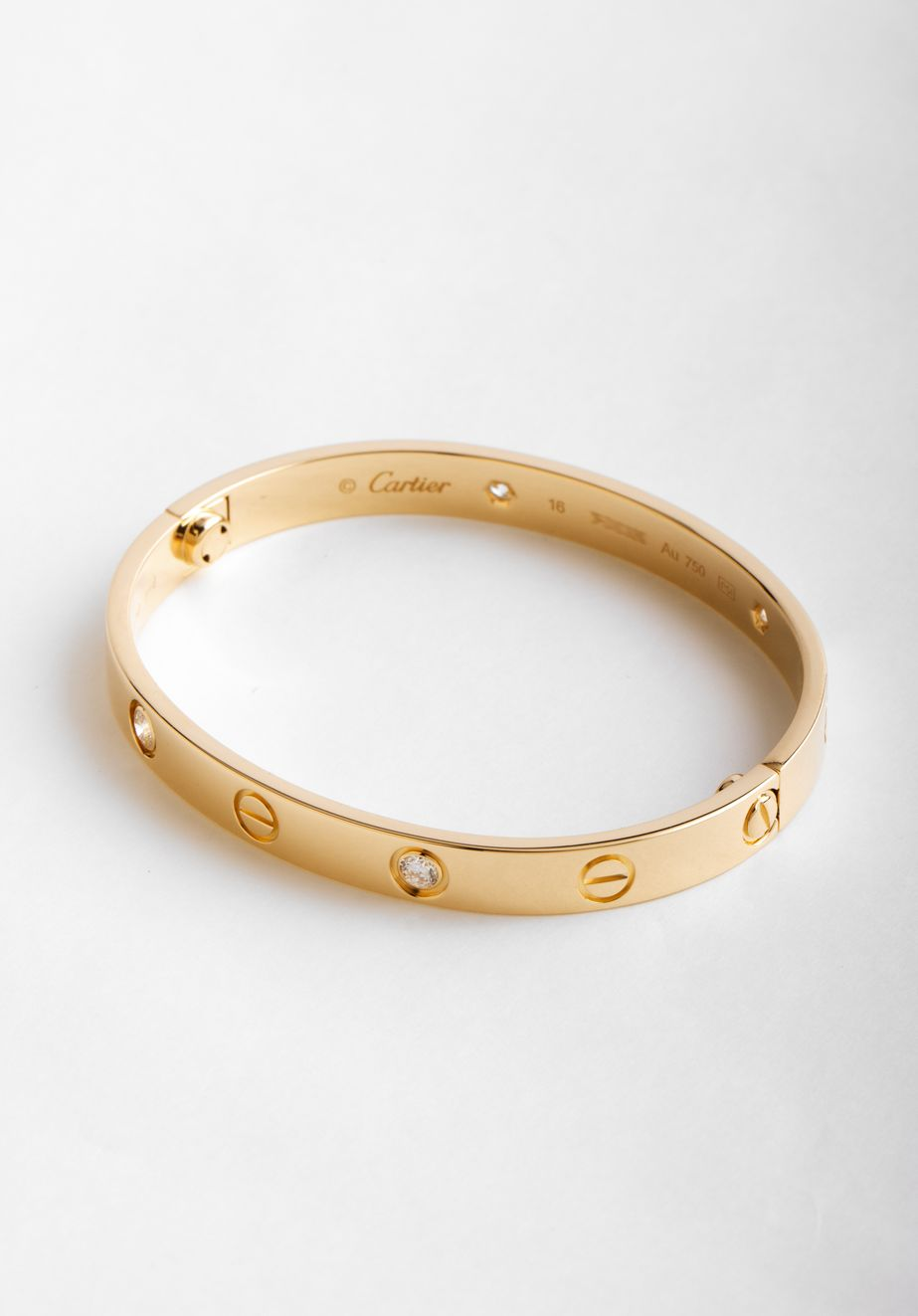 Bracelets CARTIER Love Bracelets occasion Or Jaune 750/1000 Cresus