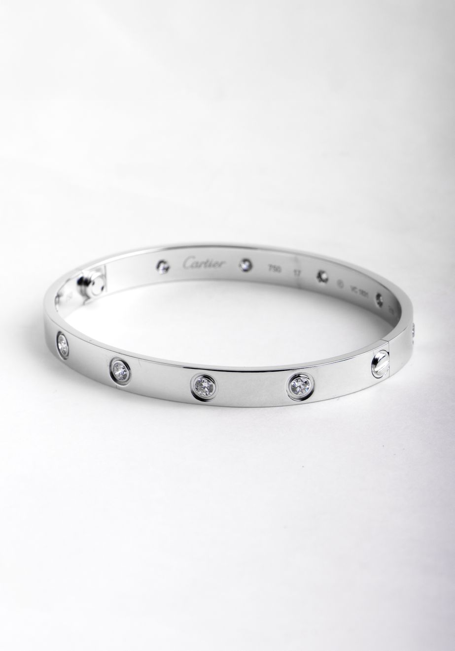 Bracelets CARTIER Love Bracelets occasion Or Blanc 750/1000 Cresus