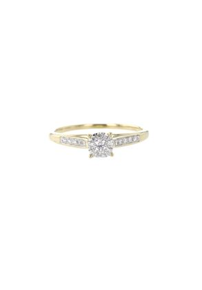 JOAILLERIE CRESUS Illusion Solitaire accompagné 0.2 ct
