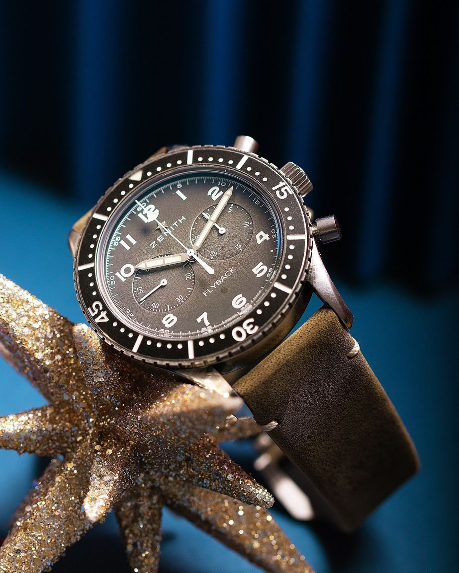 ZENITH El Primero Pilot Cronometro Tipo CP-2 Flyback