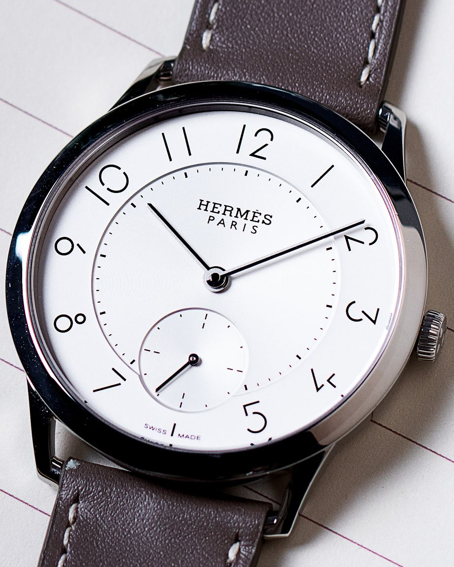 HERMES Slim CA2 810 Occasion Montre Acier Cresus HERMES Slim CA2 810 Occasion Montre Acier Cresus