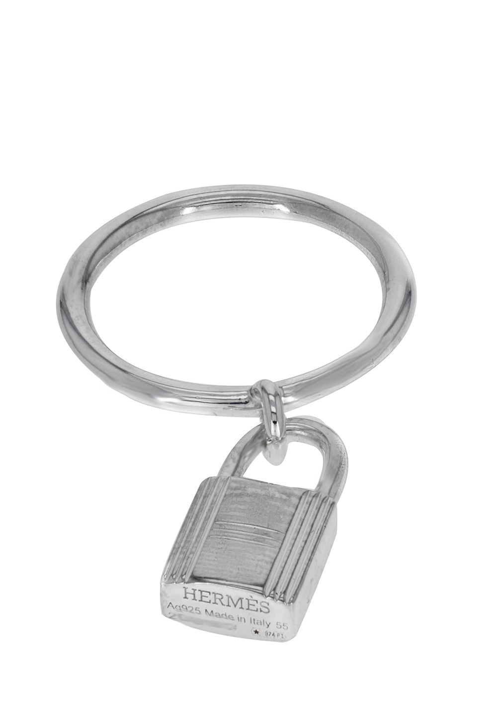 Bague Ceinture HERMES Diane En Argent 925 - Taille US 5 1/8 - Occasion, Bon état Général - Réf 31847
