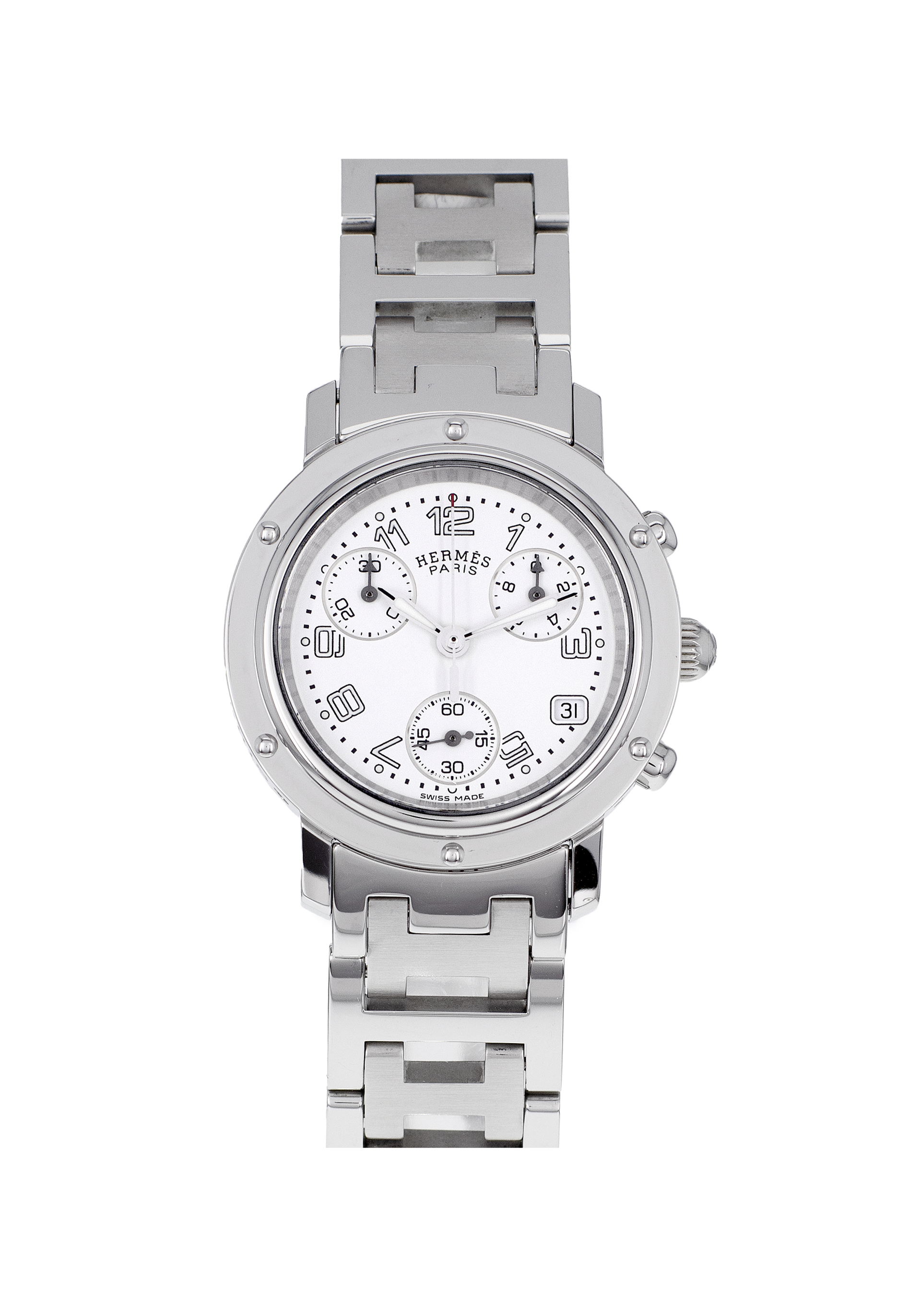 HERMES Clipper CL1.310 - Occasion - Montre Chronographe Acier | Cresus