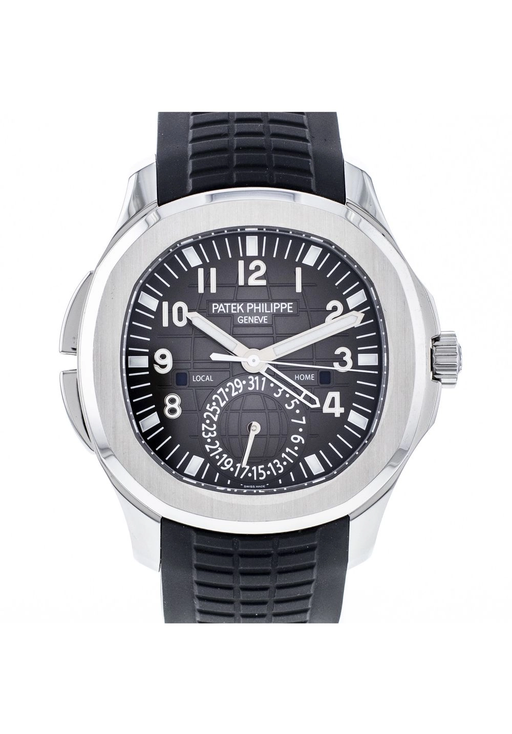 Patek Philippe Aquanaut 5164a 001 Occasion Montre Travel Time Acier Cresus Patek Philippe Aquanaut 5164a 001 Occasion Montre Travel Time Acier Cresus