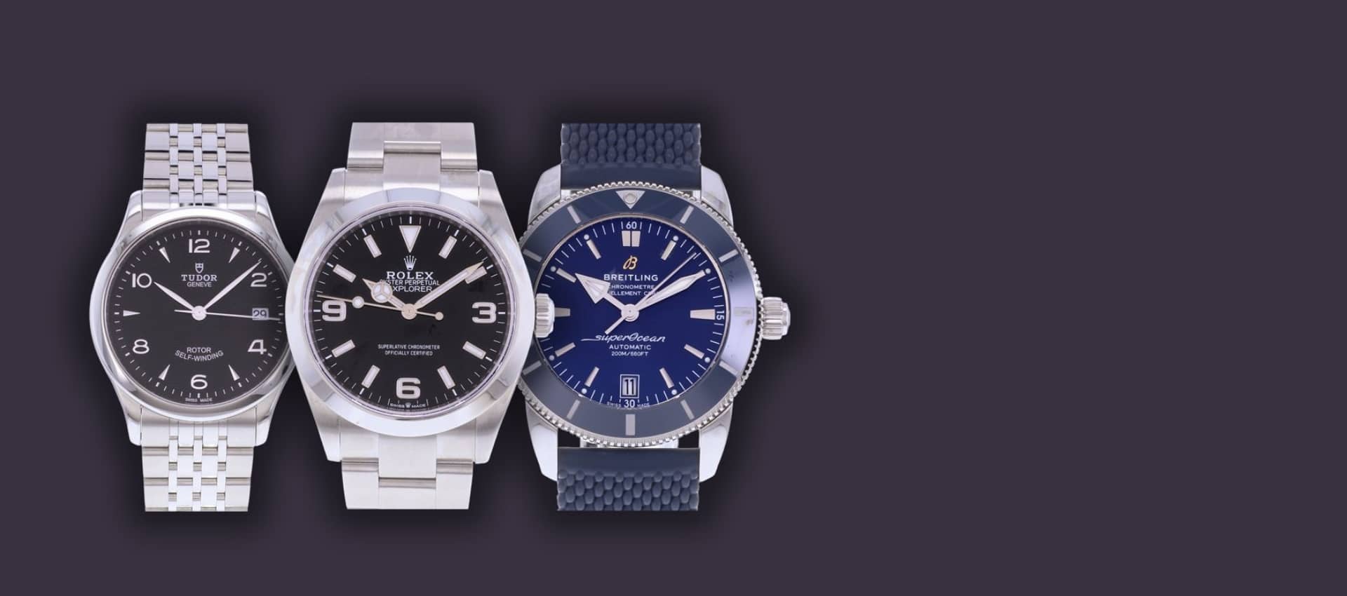 Photos de rolex, breitling, tudor